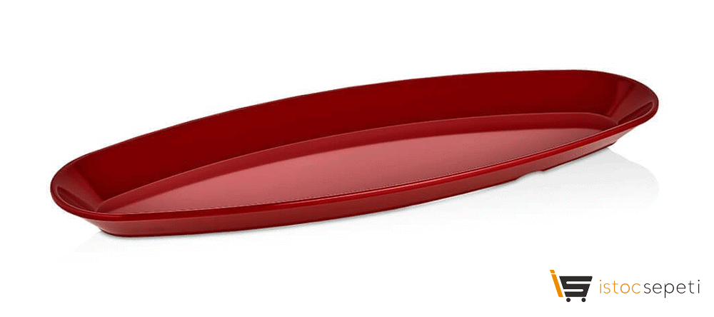 Oval Tasarım Açık Büfe Servis Tabağı 670 gr