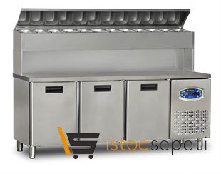 3 Kapılı Pizza Hazırlık Buzdolabı 200x70x109