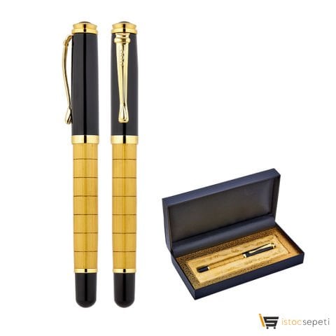 Gold Metal Roller Kalem Seti Promosyon