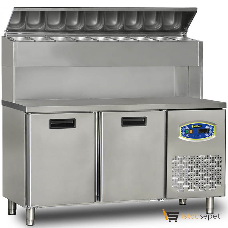 1 Kapılı Tezgah Altı Yüksek Pizza Hazırlık Buzdolabı