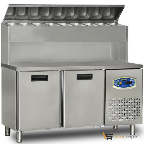 1 Kapılı Tezgah Altı Yüksek Pizza Hazırlık Buzdolabı