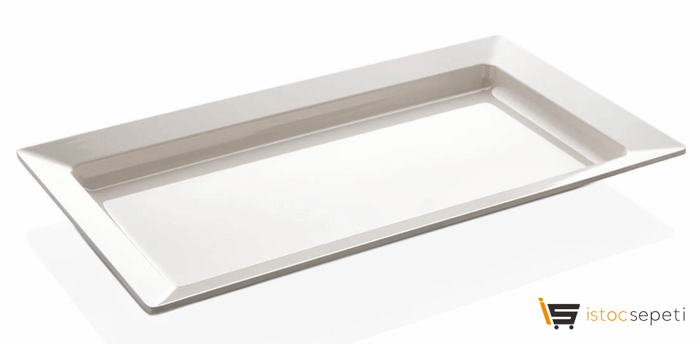 Açık Büfe Köşeli Sunum Tabağı 1250 gr
