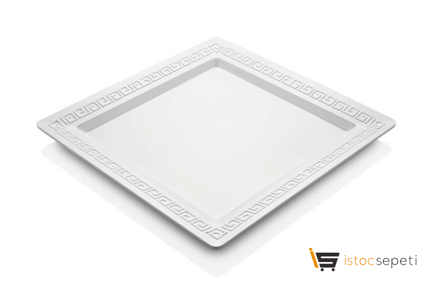 Açık Büfe Köşeli Sunum Tabağı 1250 gr