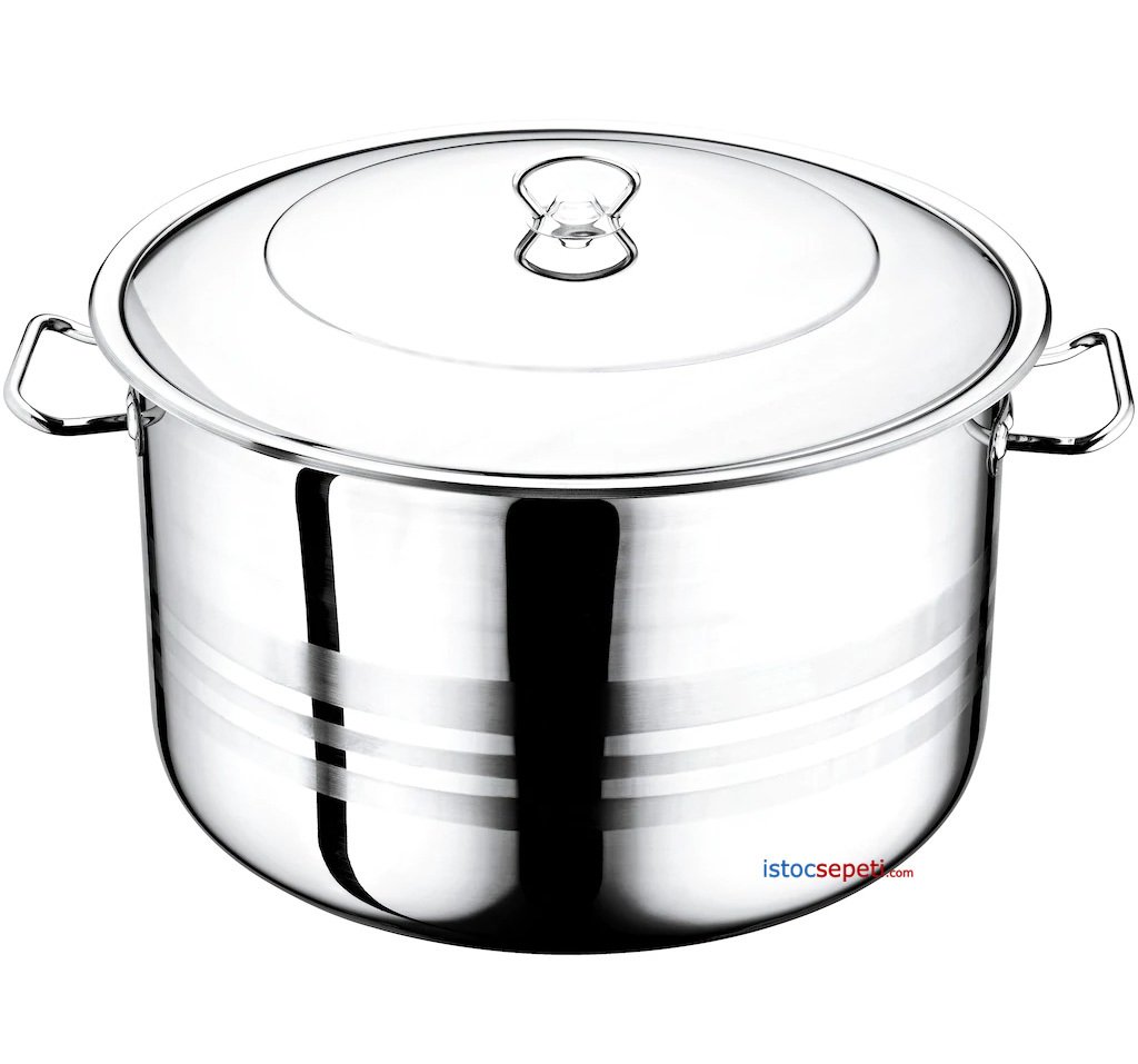 50x30 Tencere 54 Lt Yemekhane Yemek Pişirme Tencereleri 130-150 Porsiyonluk