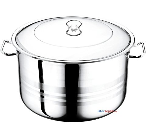 50x30 Tencere 54 Lt Yemekhane Yemek Pişirme Tencereleri 130-150 Porsiyonluk