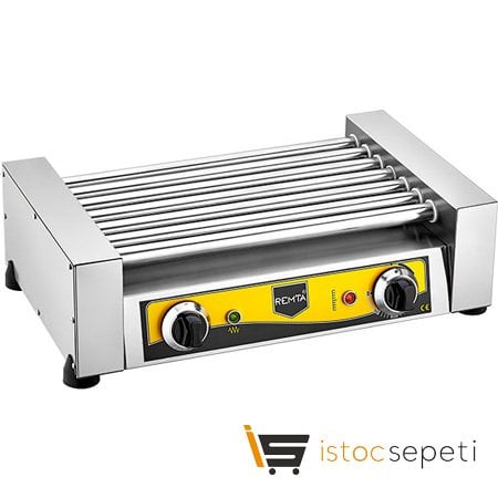 Remta Elektrikli Roller Sosis Pişirme Makinesi Sanayi Tipi Sosis Kızartma Makinası