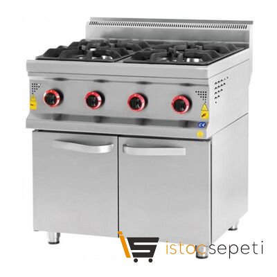 Karacasan 900 Seri Dolaplı Ocak 4'lü Gazlı