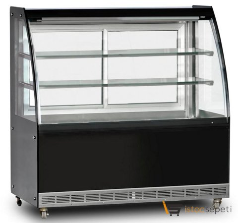 Soğutmalı Bombe Camlı Pasta Teşhir Dolabı 370 L 100x70x130 cm
