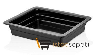 Külsan Thermoset Gastronom Küvet, GN 1/2, 26.5x32.5 cm, 2.9 L, Siyah