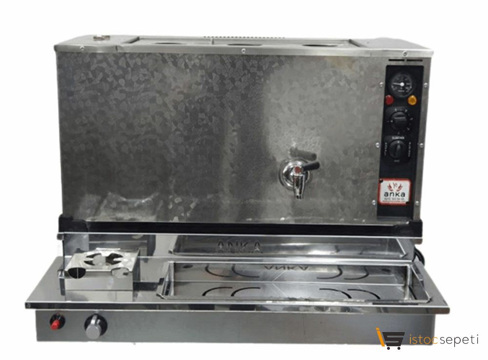 Anka İnoks Pro Plus 5 Demlikli Otomatik Çay Makinesi 50 Lt