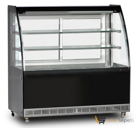 Isıtmalı Bombe Camlı Teşhir Dolabı 370 L 100x70x130 cm
