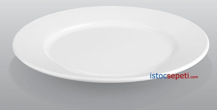 Kırılmaz Tabak Büyük Servis Tabağı Yuvarlak 25 cm Melamin