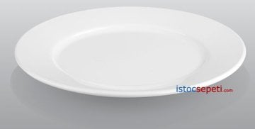 Kırılmaz Tabak Büyük Servis Tabağı Yuvarlak 25 cm Melamin