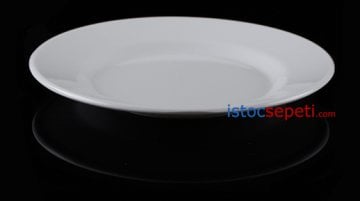 Kırılmaz Tabak Büyük Servis Tabağı Yuvarlak 25 cm Melamin