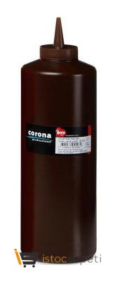 Kapaklı Çikolata Sosu Şişesi 950 ml Kahverengi
