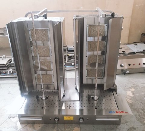 Çiftli Döner Ocağı Motorlu Doğalgazlı Özel Üretim