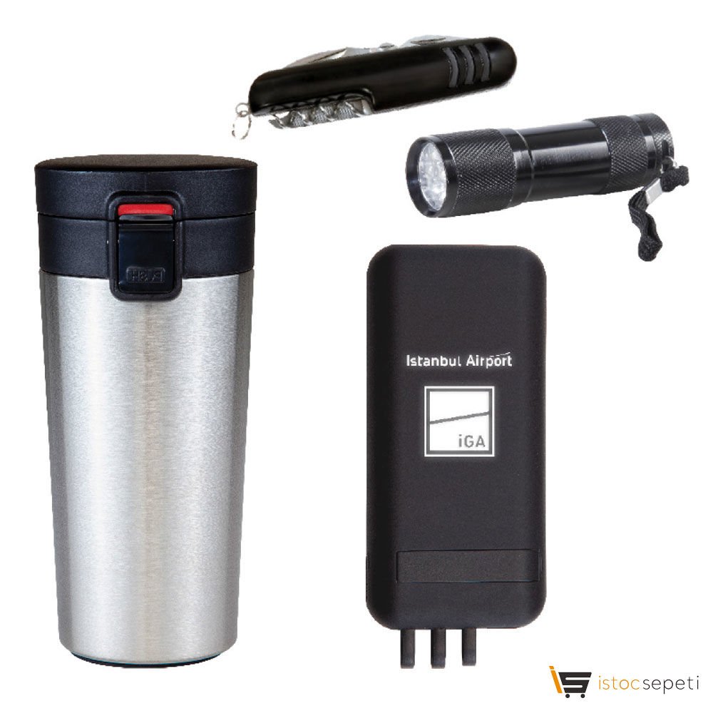 Krom Termos Hediyelik Set Promosyon