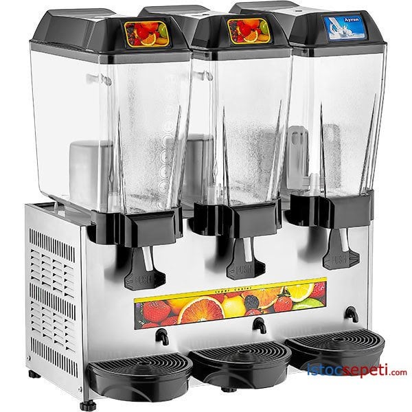 Şerbetlik ve Ayran Soğutucu Makinesi Üç Gözlü