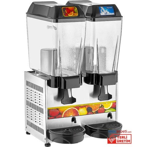 Şerbet ve Ayran Soğutucu Çiftli Şerbetlik 20+20 Lt Remta ST13