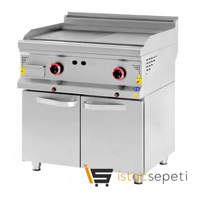 Karacasan 900 Seri Dolaplı Nervürlü Izgara 400x900x850 mm Gazlı