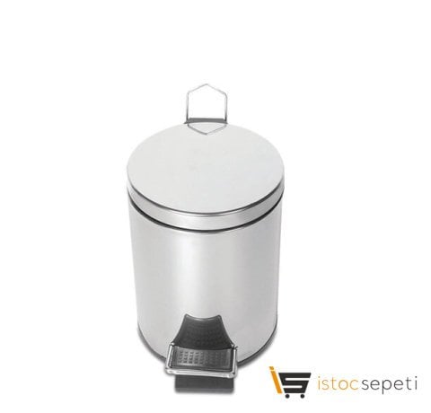 Krom Pedallı Çöp Kovası 40 LT 3700-340