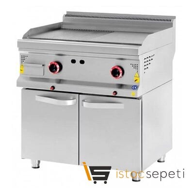 Karacasan 900 Seri Dolaplı Nervürlü Izgara 800x900x850 mm Elektrikli