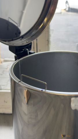 Krom Pedallı Çöp Kovası 50 LT 3700-350