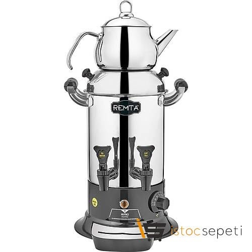 Remta R25 Mini Çift Demlikli Semaver 5 Lt Çay Makinesi