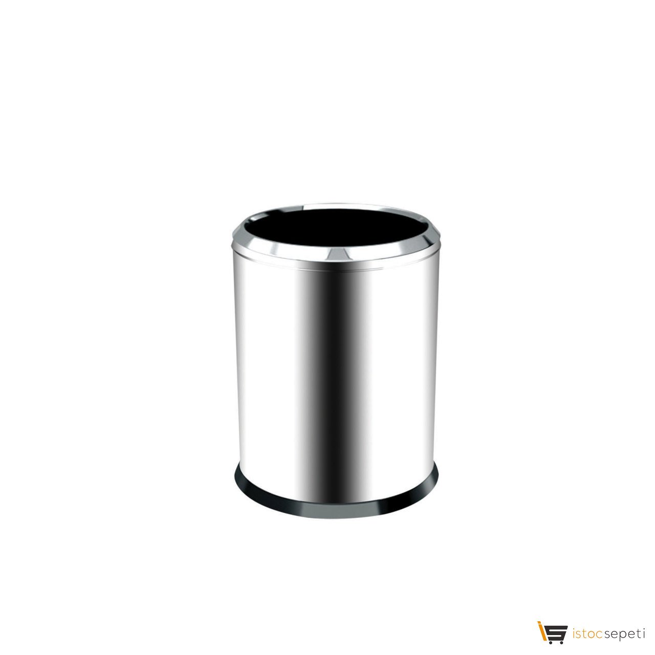 Krom Çemberli Çöp Kovası 5 Lt 430 Kalite 3820-5