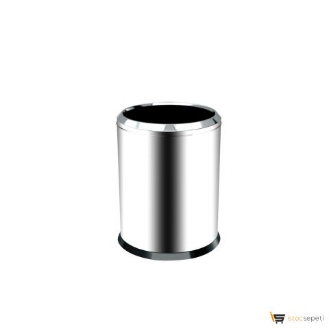 Krom Çemberli Çöp Kovası 5 Lt 430 Kalite 3820-5