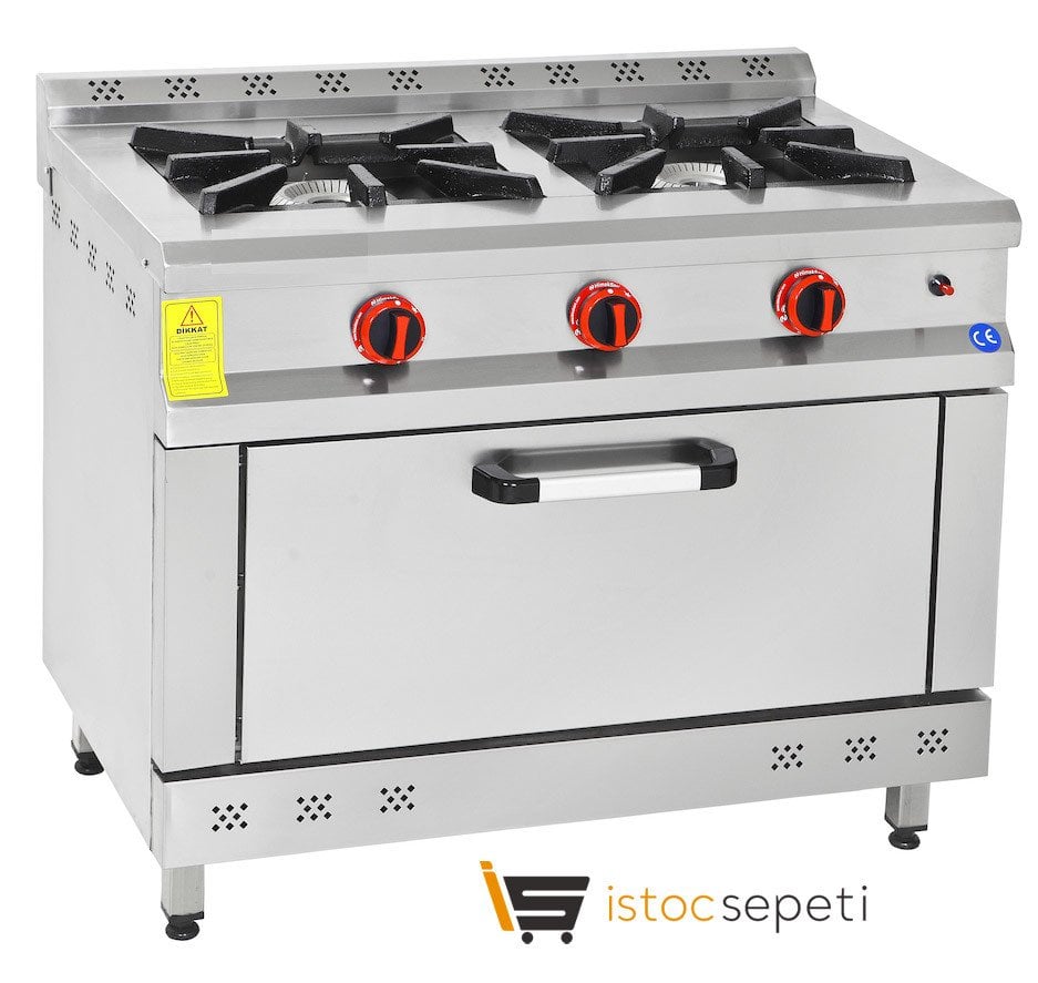 Fırınlı Ocak Doğalgazlı 2 Gözlü Pik Döküm