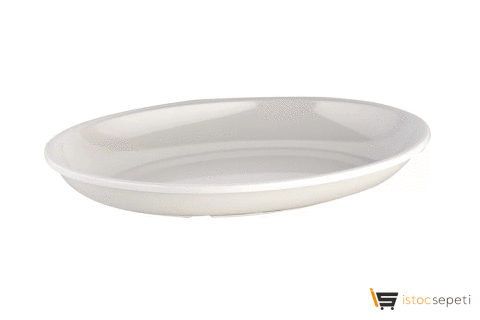  Kırılmaz Melamin Oval Sunum Tabağı 34cm
