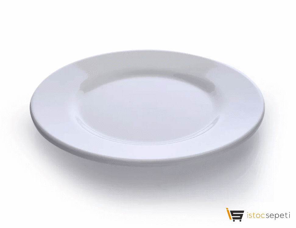 19 cm Kırılmaz Melamin Tatlı Pasta Servis Tabağı