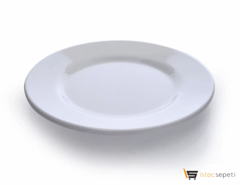 19 cm Kırılmaz Melamin Tatlı Pasta Servis Tabağı