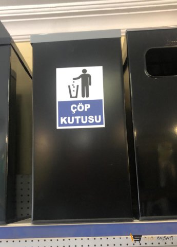 Arı Metal 1393 30Lt Kare Boyalı Çöp Kovası Küçük