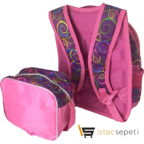 Relaxion Lol Karakterli Kabartmalı Işıklı İlkokul Çantası  Beslenme Çantası