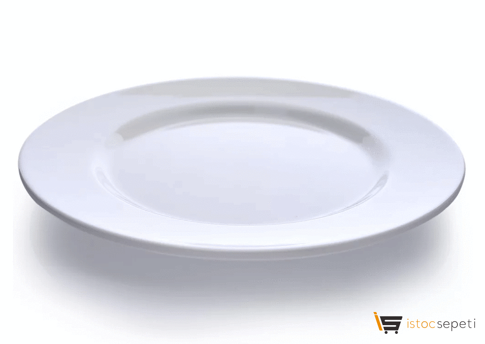 Kırılmaz Melamin Tatlı Pasta Servis Tabağı 25cm