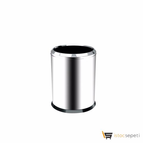 Krom Çemberli Çöp Kovası 20 Lt 430 Kalite 3820-20