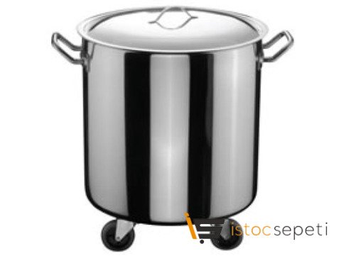 Dizdar Tekerlekli Metal Çöp Kovası 50*50
