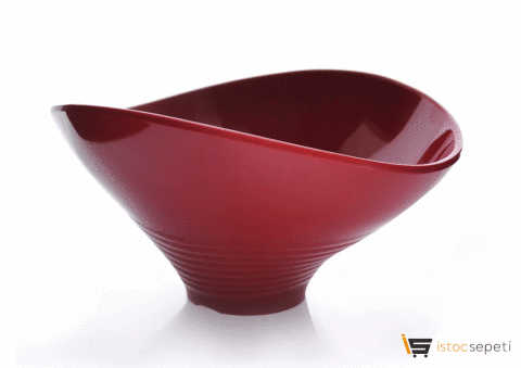 Kırılmaz Melamin Yuvarlak Açık Büfe Sunum Kasesi 21cm