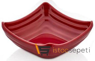 Külsan Thermoset Ramekin Minimal Kare Model 11x11 cm 100 ml Kırmızı