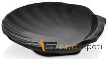 Külsan Thermoset Ramekin Minimal İstiridye Model 10.5 cm 80 ml Siyah