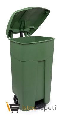 Pedallı Çöp Kovası 125 L Yeşil