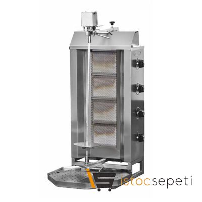 Pimak Üstten Motorlu Döner Makinesi 4 Radyanlı Doğalgazlı