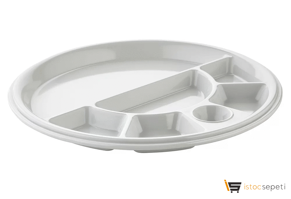 Kırılmaz Melamin Kahvaltı Tabağı 7 Bölmeli