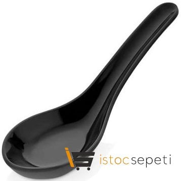 Külsan Thermoset Lokmalık Minimal Kaşık Model 4.5x13 cm 15 ml Siyah