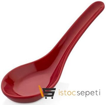 Külsan Thermoset Lokmalık Minimal Kaşık Model 4.5x13 cm 15 ml Kırmızı