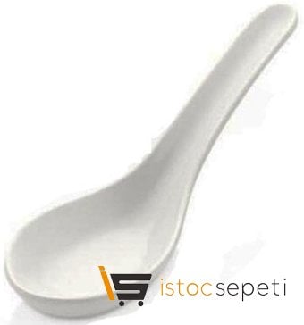 Külsan Thermoset Lokmalık Minimal Kaşık Model 4.5x13 cm 15 ml Beyaz