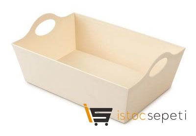 Hobby Çok Amaçlı Sepet 14x22 cm Bej