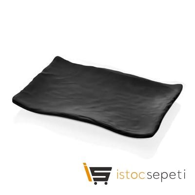 Külsan Thermoset Tabak Dikdörtgen 34.1x23.6 cm Siyah